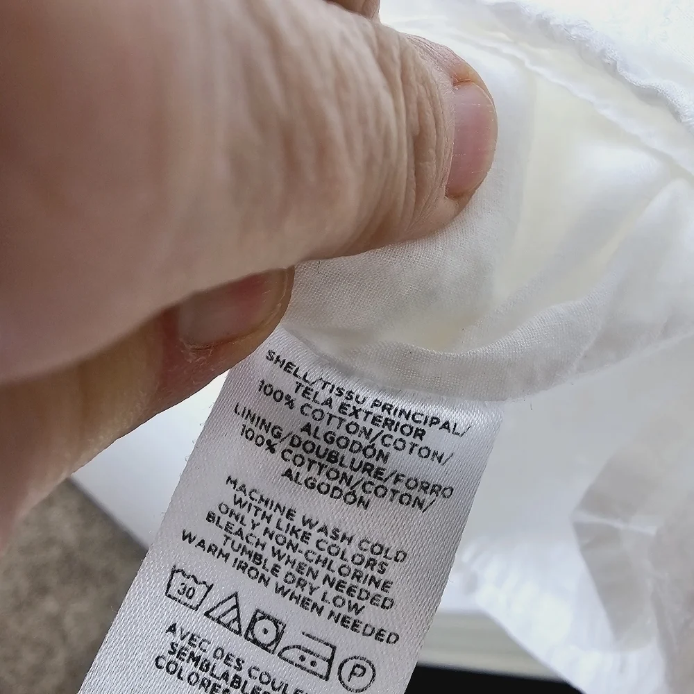 Ann Taylor White Ruffled Eyelet Top - Picture 10 of 10